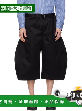 1h可退 香港直邮Sacai 男士 黑色 Cotton Chino 短裤 2603968M