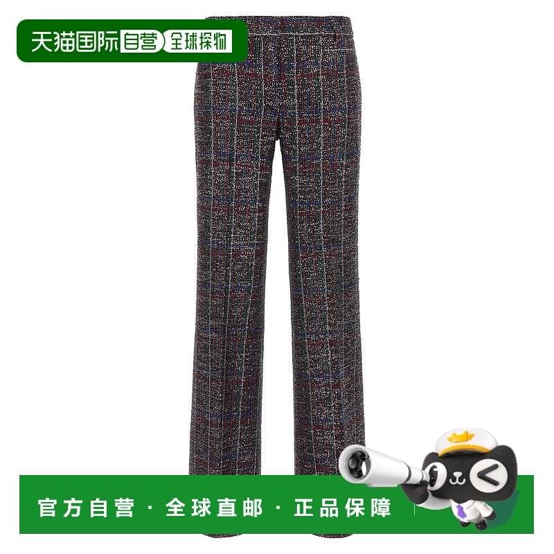 1h可退 香港直邮MISSONI 米索尼 女士 珠片格纹长裤 DS25WI0ZBC00