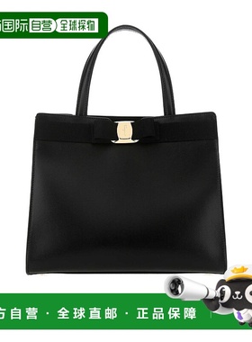 香港直邮Salvatore Ferragamo 黑色logo手提包 21I290菲拉格慕