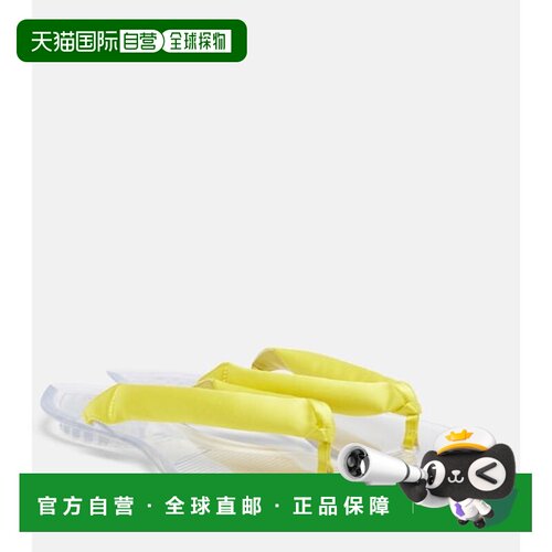 香港直邮alaia 女士 Invisible 绸缎人字拖 yellow黄色 舒适时尚