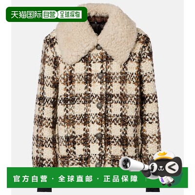 1h可退 香港直邮moncler 盟可睐 女士 Camlez shearling-trimmed