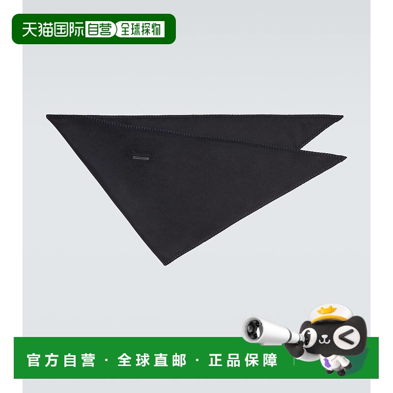 香港直邮Loro Piana 诺悠翩雅 男士 Yuzawa 皮革饰边羊绒围巾披肩