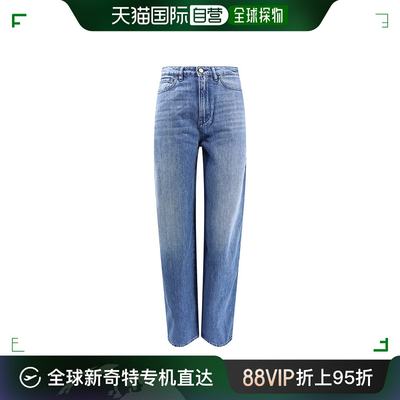 香港直邮3X1 女士 logo标识牛仔长裤 W24046DR01RG