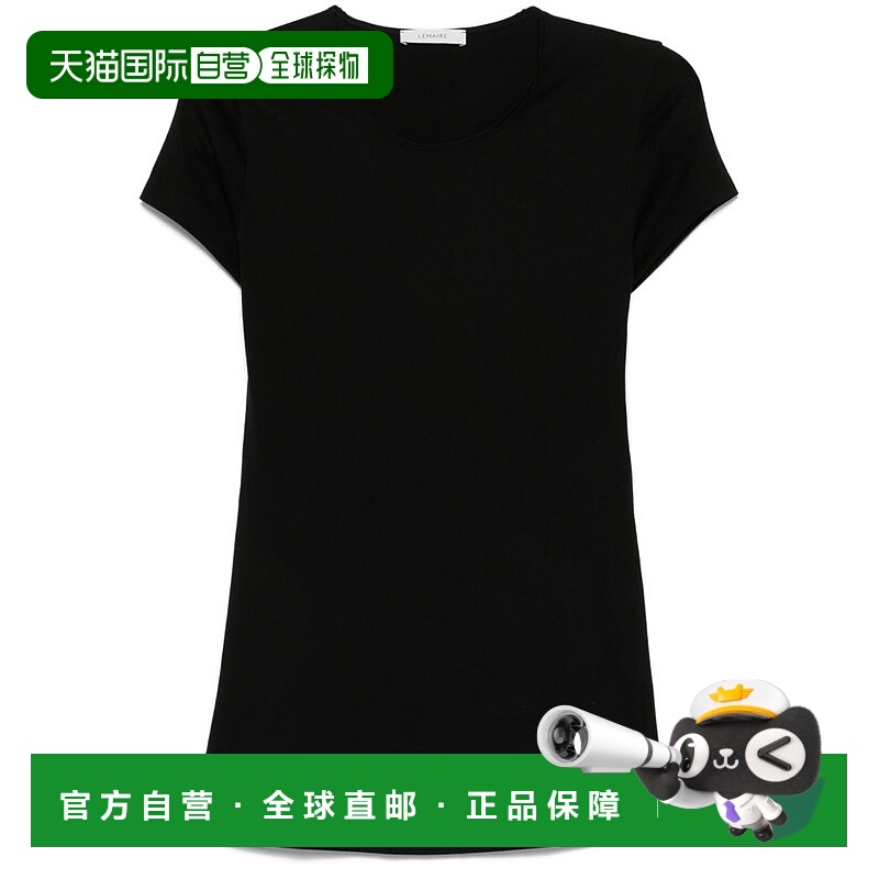 香港直邮Lemaire 女士 圆领T恤 TO1352LJ1018 black黑色 舒适时尚