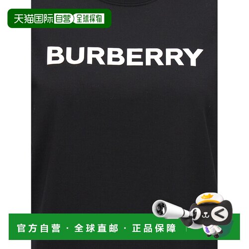 1h可退 香港直邮BURBERRY 女士T恤 8080324BLACK AW2025 花色 BUR