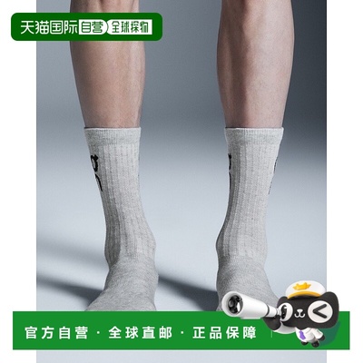 自营欧洲直邮On昂跑IKON系列石南花灰有机棉平绣logo袜子 男女通