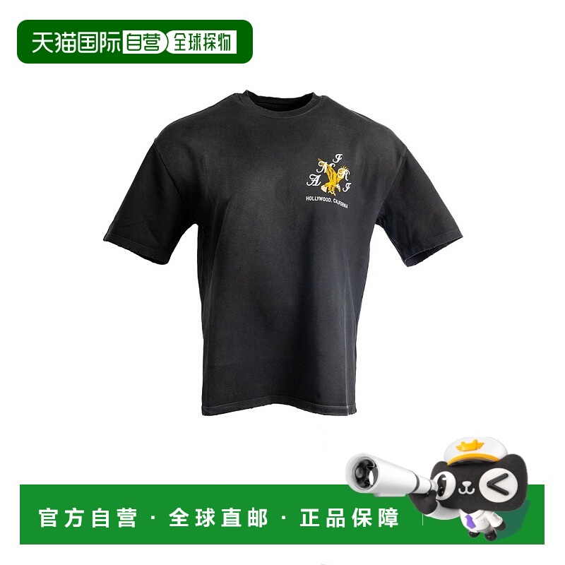 1h可退 香港直邮AMIRI 男士 Eagle 大 T 卹 AMJYTE1232黑色