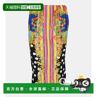 Springs 香港直邮versace Medusa 女士 棕榈树印花泡泡纱 范思哲