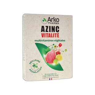 欧洲直邮Arkopharma AZINC复合维生素能量片30粒 提升免疫系统