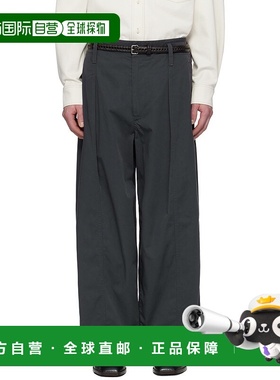 香港直邮Lemaire 男士 灰色 Maxi Pleated 长裤 PA1202LF1352