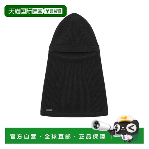 香港直邮Saint Laurent logo标识羊绒帽子 7595793Y205针织帽面罩