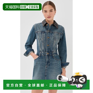 1h可退 香港直邮Simkhai 女士 Maxella 牛仔夹克迷你连衣裙