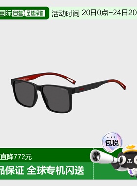 自营欧洲直邮Hugo Boss x VCARB男士黑色醋酸纤维logo标识太阳镜