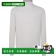 香港直邮zegna 杰尼亚 男士 1h可退 PURE 羊毛珍珠色缝线高领针织