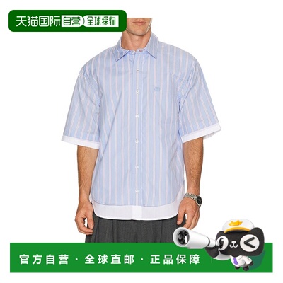 1h可退 香港直邮Simkhai 男士 Steven 双层次衬衫 4262004MEN