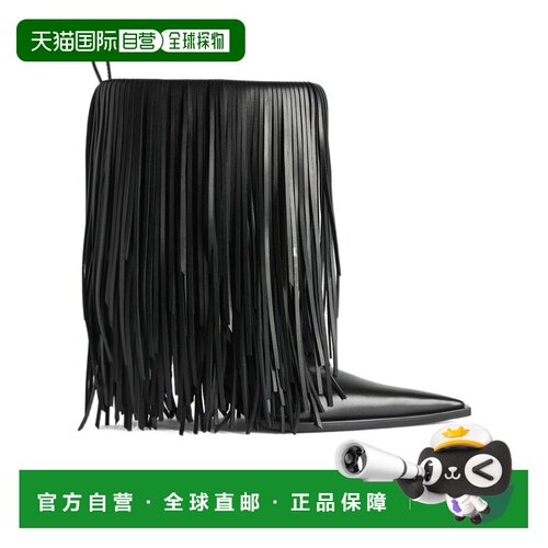 1h可退 香港直邮Balenciaga Avenue流苏短靴 855350WBDO0巴黎世家