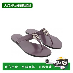 自营1h可退 Gucci 徽标夹趾凉拖 371397BS740凉鞋拖鞋