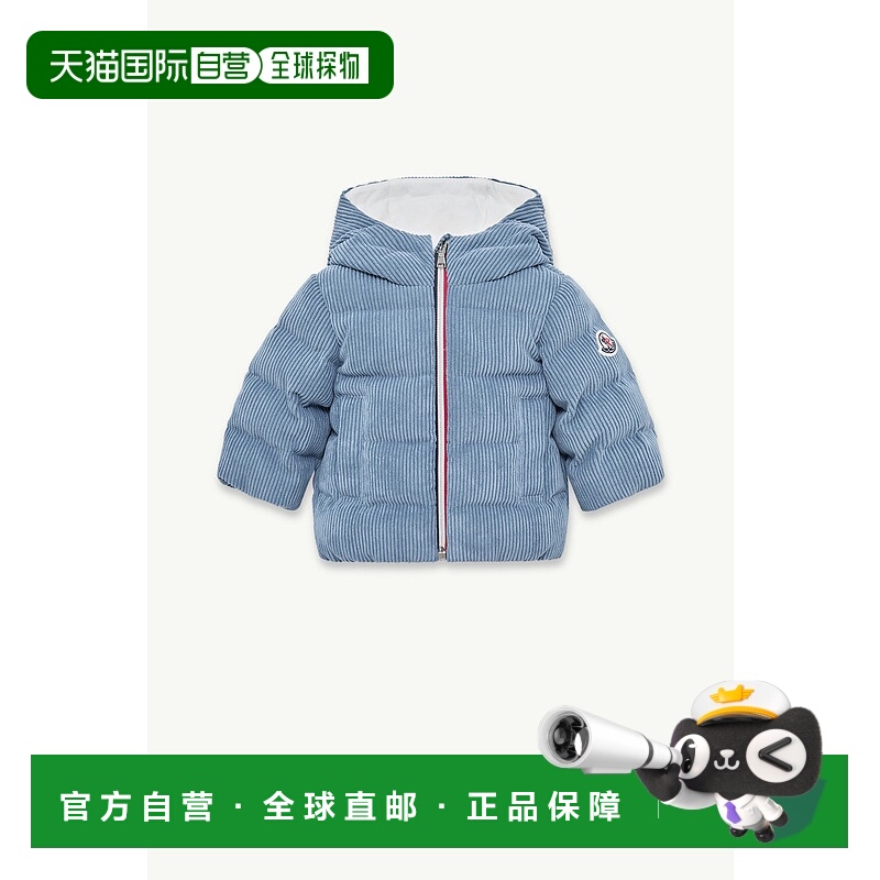 欧洲直邮MONCLER (2025) Puki 灯芯绒连帽羽绒服