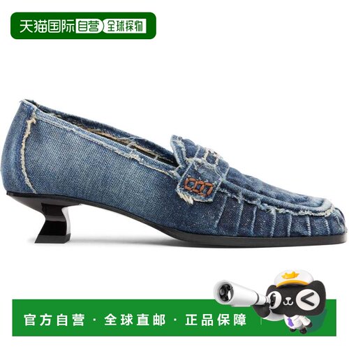 1h可退 香港直邮Diesel 迪赛 女士 蓝色 D-Amber Moc 30 低跟鞋 Y