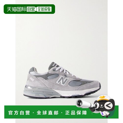 香港直邮New Balance  男士 MIUSA 993 绒面革网纱皮质运动鞋 MR9