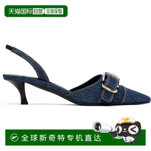 女士 海軍藍(lán) 香港直郵Givenchy Voyou Slingback 紀(jì)梵希 1h可退