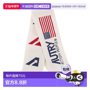 1h可退 香港直邮AUTRY 女士 标志性徽标袜子 SOIU2881 white白色