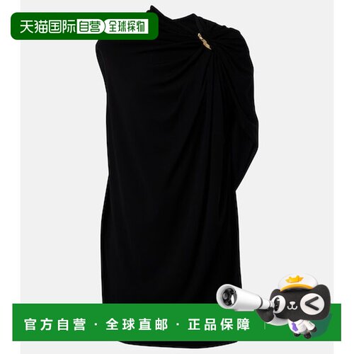香港直邮Sportmax 斯宝麦斯 女士 crêpe 垂褶迷你连衣裙