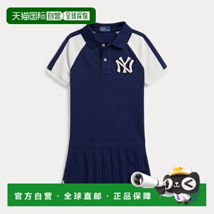 欧洲直邮Ralph Lauren拉夫劳伦 女孩 Yankees Polo连衣裙