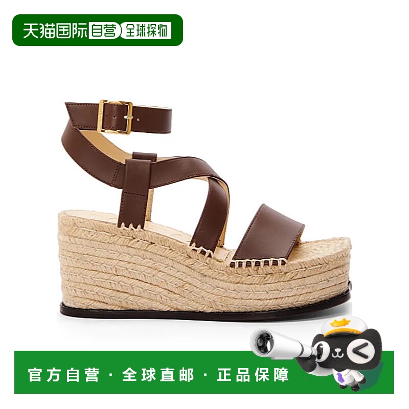 香港直邮Loewe 徽标麻底坡跟鞋 L815283X19