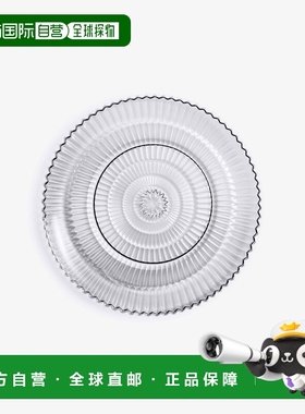 欧洲直邮Baccarat巴卡拉 Mille Nuits透明水晶圆形餐盘