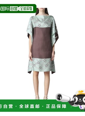 【99新未使用】香港直邮Valentino 徽标连衣裙 2B3VA2W57SY