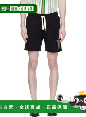1h可退 香港直邮Casablanca 男士 黑色 Le Jeu Colore 短裤 MS24J