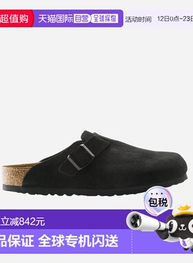 1h可退 香港直邮birkenstock 勃肯 女士 Boston SFB VL 黑色凉鞋