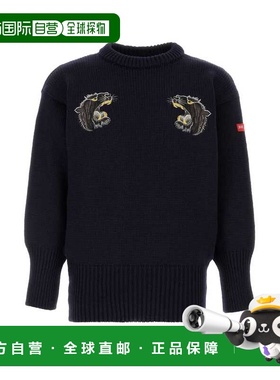1h可退 香港直邮Junya Watanabe 渡边淳弥 男士 深蓝羊毛毛衣 WPN