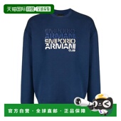 蓝色徽标圆领卫衣 香港直邮Emporio Armani 3L1MCB1JHSZ