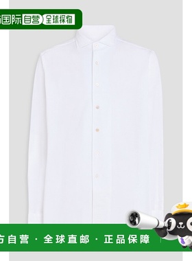香港直邮Canali 康钠丽 男士 棉质凸纹布衬衫 LX56GN00415001
