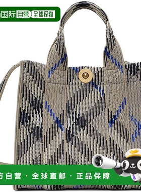 1h可退 香港直邮Burberry 巴宝莉 女士 灰色迷你 Check Knitted