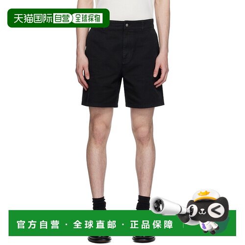 1h可退 香港直邮Represent 男士 黑色 Cotton Tailored 短裤 MLM7
