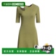 舒适时尚 1h可退 紧身连衣裙 green绿色 香港直邮Maje 女士