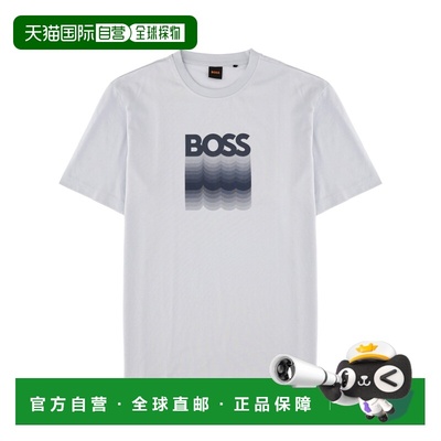 香港直邮BOSS 波士 男士 带LogoT恤 5055600910276567053