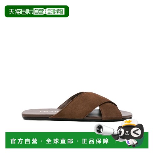1h可退 香港直邮Prada 圆头平底拖鞋 1XX768103F005女鞋