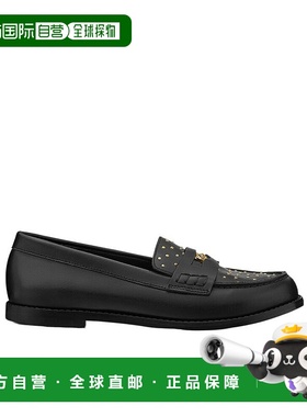 香港直邮Versace 圆头乐福鞋 10203381A15518