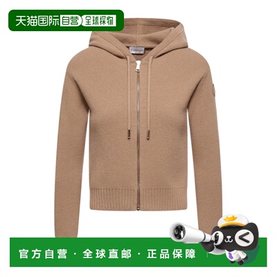 香港直邮Moncler 羊绒羊毛拉链连帽衫 L10939B00021M1127