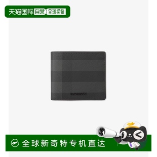 欧洲直邮BURBERRY 81005291 1h可退 25秋冬 格纹轻薄双 男士 钱包
