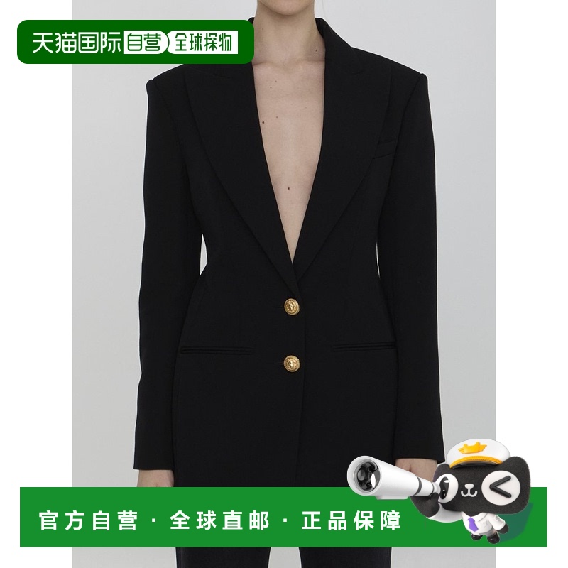 欧洲直邮BALMAIN 女士外套 DF1SE055WC090PA羊毛长袖