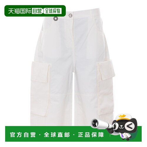 香港直邮PINKO 女士休闲裤 106820A3AWZ05WHITE SS2026 白色