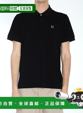 香港直邮FENDI 男士POLO衫 FY0985AUA5F0QA1 SS2026 黑色 POLO