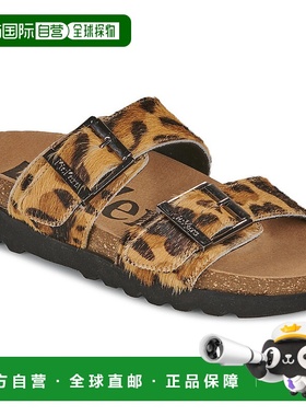 欧洲直邮kickers  女鞋 春夏2025 拖鞋 KICK LISA凉鞋豹纹