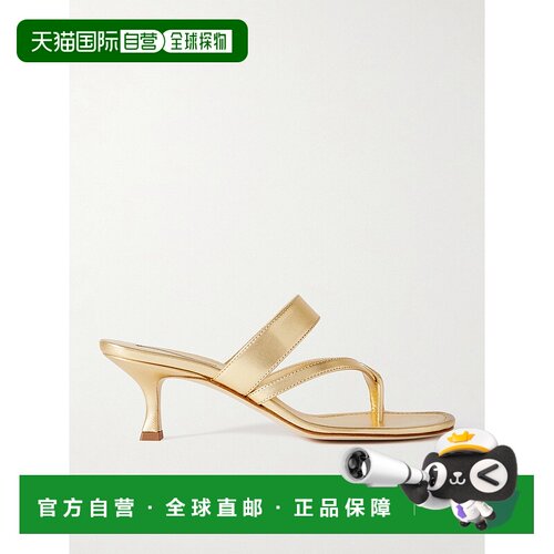 1h可退 MANOLO BLAHNIK 莫罗 伯拉尼克 女士 Susa 50 金高跟凉鞋