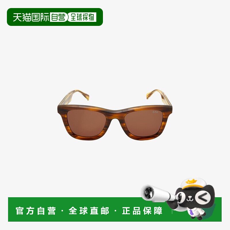 自营欧洲直邮APC 男女通用玳瑁色醋酸纤维太阳镜配饰